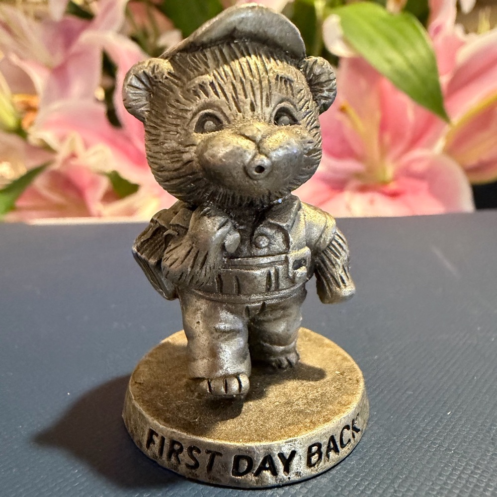Silver Bear Figurine